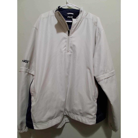Ping Other - PING Men's Golf Windshirt Pullover Convertible Sleeve Windbreaker Jacket Large
